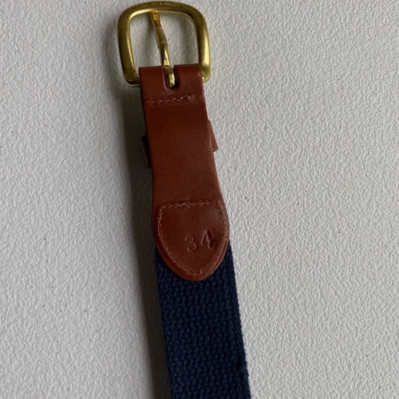 Blue and Red Patterned Belt with Nautical Flags 34” - Picture 4 of 9